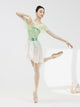 Printed Chiffon Flying Sleeve Ballet Leotard Practice Clothes - Dorabear