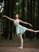 Two Piece Gradient Printed Suspender Ballet Leotard Practice Clothes - Dorabear