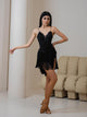 Water Soluble Cording Lace Sling Latin Dance Leotard Training Suit - Dorabear