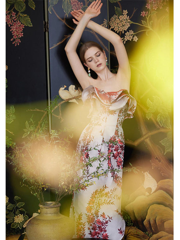 Women's Niche Light Luxury Prom Dress Heavy Industry Tube Top Formal Dress - Dorabear - The Dancewear Store Online 