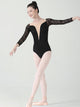 Ballet Training Clothes Lace Long-sleeved Dance Leotard - Dorabear