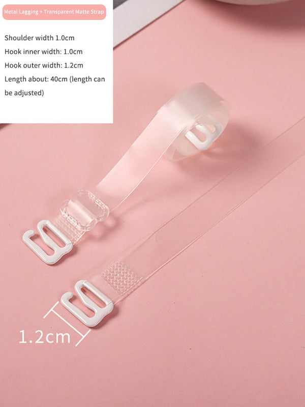 Transparent Bra Shoulder Straps Boat Neck Underwear Accessories - Dorabear