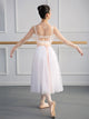 Ballet Practice Dress Dance Dress Lace Neckline Gauze Top - Dorabear