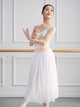 Ballet Practice Dress Dance Dress Lace Neckline Gauze Top - Dorabear