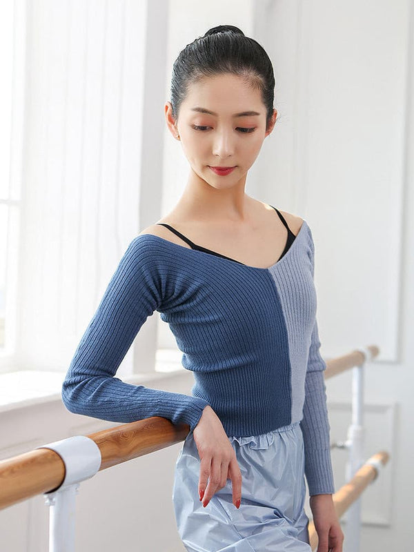 Ballet Sweater Coat Fall/Winter Long Sleeve Warm Knitted Top - Dorabear