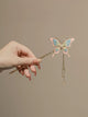 Ancient Style Butterfly Step Shaking Hairpin Bunl Head Coiled Hair Alloy Hair Accessories - Dorabear