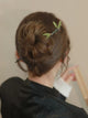 Antique Bamboo Leaf Hairpin Coiled Hair Hairpin Wooden Headdress Classical Cheongsam Accessories - Dorabear