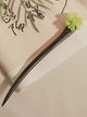 Antique Bamboo Section Tassel Wooden Hairpin Imitation Jade Pendant Hairpin Coiled Hair Headdress - Dorabear