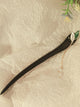 Antique Leaf Wooden Hairpin Oriental Element Headdress Cheongsam Hair Accessories - Dorabear