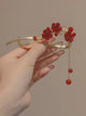 Antique One-word Clip Shark Clip Hair Accessories Oriental Style Hairpin Headdress - Dorabear