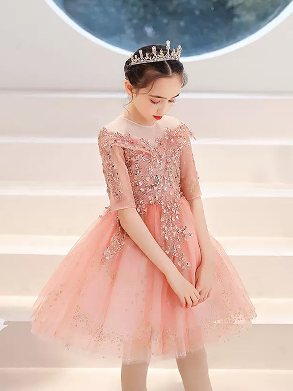 Autumn Performance Costume Girls Princess Dress Evening Gown - Dorabear