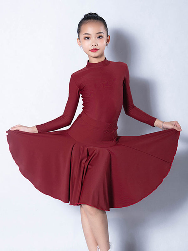 Autumn Professional Long-sleeved Suits Latin Competition Costumes - Dorabear