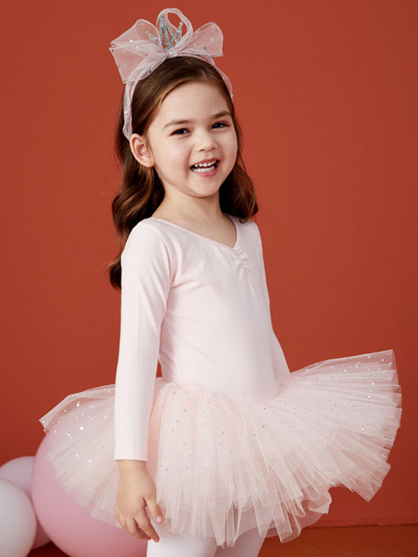 Autumn/Winter Ballet Long-sleeved Dress Bow Tutu Skirt - Dorabear