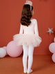 Autumn/Winter Ballet Long-sleeved Dress Bow Tutu Skirt - Dorabear