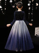 Autumn/Winter Evening Gown Flower Girls Wedding Dress Long Sleeve Performance Costume - Dorabear