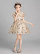 Autumn/Winter Evening Gown High end Piano Performance Costume Flower Girl Princess Dress - Dorabear