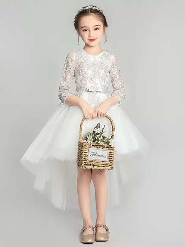 Autumn/Winter Flower Girl Princess Dress High end Piano Performance Costume Girls Evening Gown - Dorabear