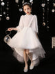 Autumn/Winter Girl Princess Dress Puffy Evening Gown High-end Piano Performance Costume - Dorabear