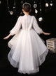 Autumn/Winter Girl Princess Dress Puffy Evening Gown High-end Piano Performance Costume - Dorabear