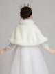 Autumn/Winter Girl's Plush Thickened Cloak Flower Girl's Thickened Shawl Waistcoat - Dorabear