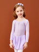 Autumn/Winter Front Collar Gathered Long Sleeve Ballet Dress - Dorabear