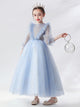 Autumn/Winter Girls' Gown Princess Dress Flower Girl Wedding Dress Piano Performance Costume - Dorabear