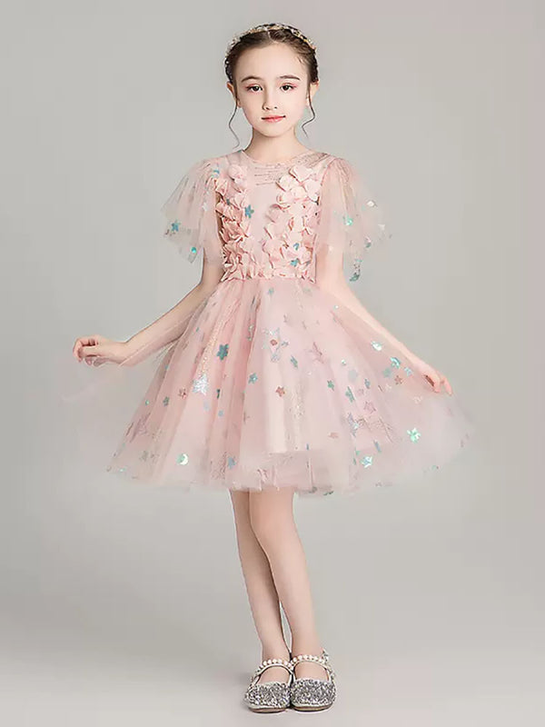 Autumn/Winter Girls' Performance Costume Puffy Princess Dress Fashionable Gown - Dorabear