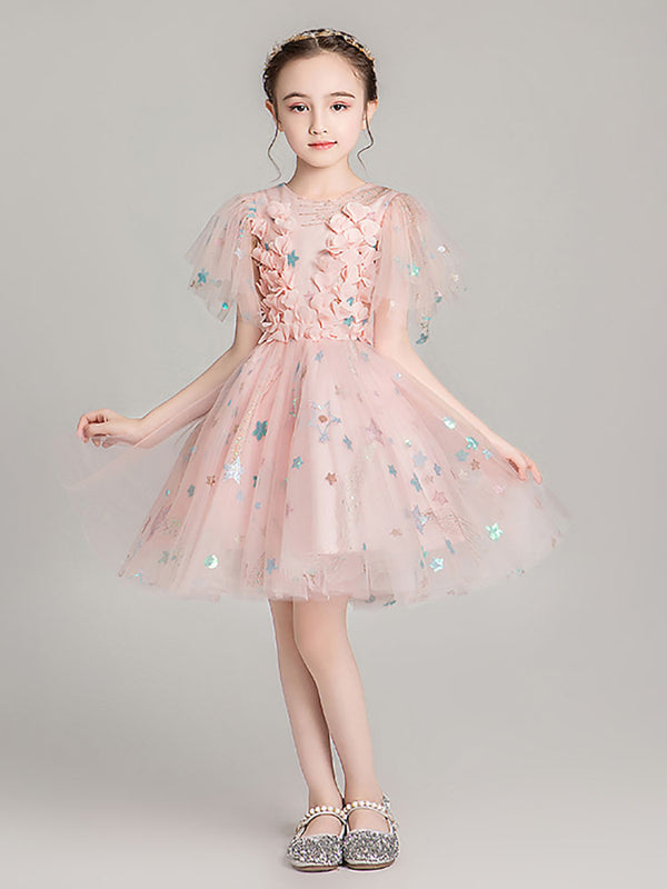 Autumn/Winter Girls' Performance Costume Puffy Princess Dress Fashionable Gown - Dorabear