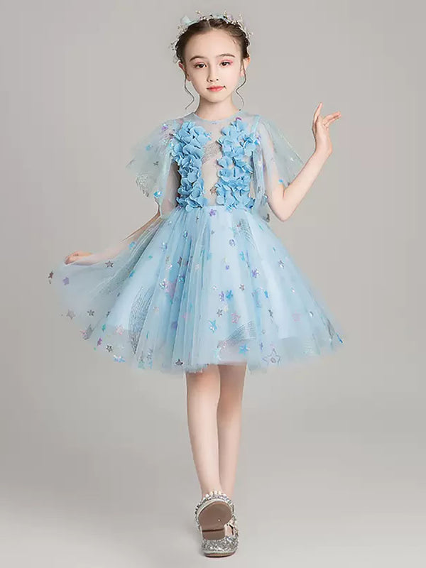 Autumn/Winter Girls' Performance Costume Puffy Princess Dress Fashionable Gown - Dorabear