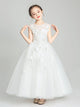 Autumn/Winter Girls' Piano Performance Costume Princess Dress Puffy Wedding Dress - Dorabear