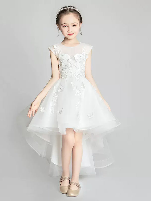 Autumn/Winter Girls' Piano Performance Costume Princess Dress Puffy Wedding Dress - Dorabear