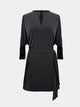 Autumn/Winter Lapel Bat Long-sleeved Latin Dance Dress Training Clothes - Dorabear