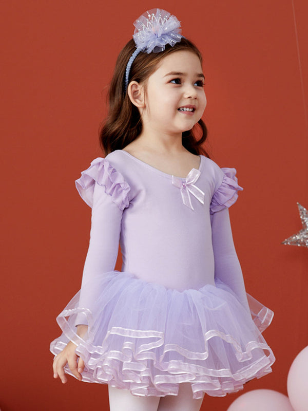 Autumn/Winter Long-sleeved Ballet Dress One Piece Tutu Skirt - Dorabear