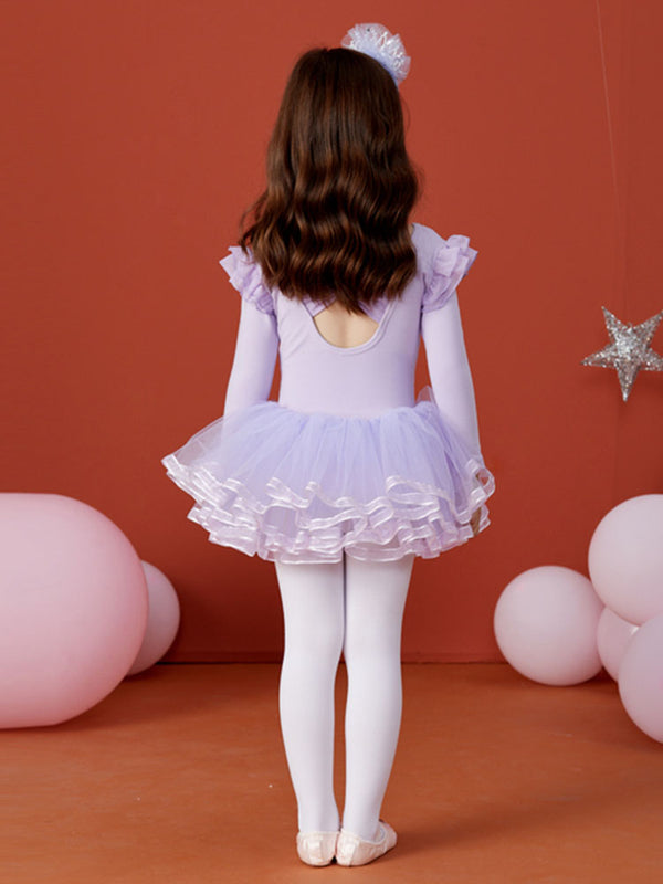 Autumn/Winter Long-sleeved Ballet Dress One Piece Tutu Skirt - Dorabear