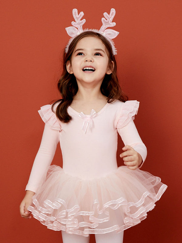 Autumn/Winter Long-sleeved Ballet Dress One Piece Tutu Skirt - Dorabear