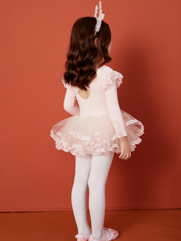 Autumn/Winter Long-sleeved Ballet Dress One Piece Tutu Skirt - Dorabear