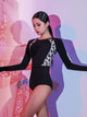 Autumn/Winter Long-sleeved Round Neck Leotard Latin Dance Clothes - Dorabear