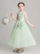 Autumn/Winter Long Sleeve Performance Costume Girls Evening Gown Princess Dress - Dorabear