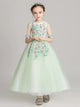 Autumn/Winter Long Sleeve Performance Costume Girls Evening Gown Princess Dress - Dorabear