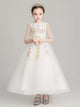 Autumn/Winter Long Sleeve Performance Costume Girls Evening Gown Princess Dress - Dorabear