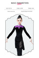 Autumn/Winter Long Sleeve Turtleneck Velvet Latin Dance Suits - Dorabear