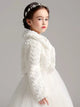 Autumn/Winter Long Sleeved Thickened Shawl Flower Girl's Plush Waistcoat - Dorabear