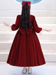 Autumn/Winter Performance Costume Girl's Princess Dress Long Sleeve Wedding Dress - Dorabear