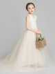 Autumn/Winter Piano Performance Costume Flower Girl's Wedding Gown Princess Dress - Dorabear