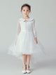 Autumn/Winter Princess Dress Flower Girl's Wedding Dress Piano Performance Costume - Dorabear