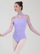 Autumn/Winter Stand Collar Long Sleeve Off Shoulder Ballet Practice Leotard - Dorabear