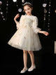 Autumn/Winter Velvet Performance Costume Girl's Evening Gown Princess Dress Wedding Dress - Dorabear