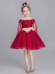 Autumn/winter Princess Dress Puffy Evening Gown Flower Girl's Wedding Dress - Dorabear