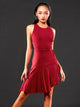 Back Cross Hollow Fringe Latin Dance Sleeveless Dress Exercise Clothes - Dorabear