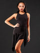 Back Cross Hollow Fringe Latin Dance Sleeveless Dress Exercise Clothes - Dorabear